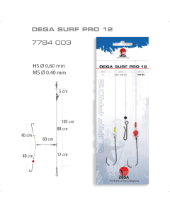 Jenzi Surfcasting-Rig DEGA-SURF Pro 12 Forfang