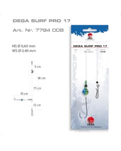 Jenzi Surfcasting-Rig DEGA-SURF Pro 17 Forfang