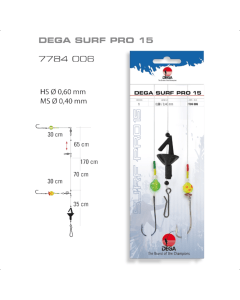 Jenzi Surfcasting-Rig DEGA-SURF Pro 15 Forfang