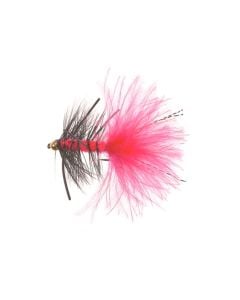 Unique Flies B.H Rubber Leg Woolly - Fluo Red