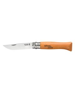 Opinel N°8 Carbon Steel Foldekniv - Naturel 
