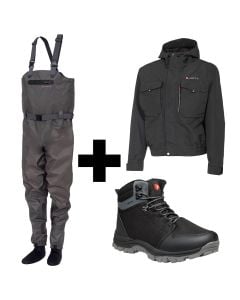 Greys Drypoint Chest Wader + Wading Boot + Wading Jacket