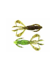 Keitech 2,4” Crazy Flapper Soft Bait - Green Pumpkin/Chartreuse